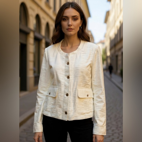 Banana Republic Jackets & Blazers - Banana Republic Elegant Cream Women's Jacket